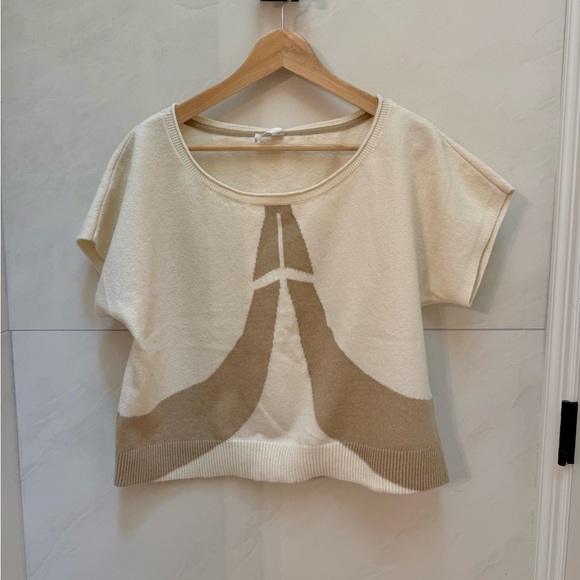 NWOT Anthropologie Daily Practice Super Soft Cream Beige Boxy Sweater Small S - Picture 4 of 8